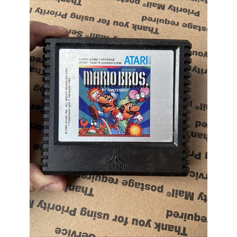 Nintendo Atari 5200 Video Game Cartridge Only ~ Mario Bros.
